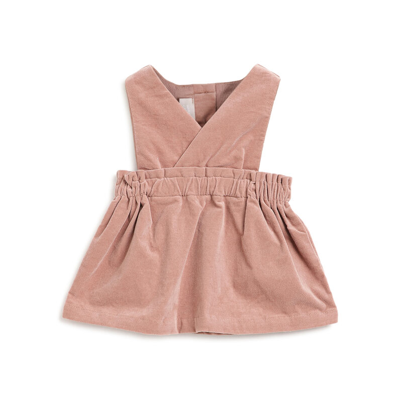 Girls Medium Pink Solid Overall Skirt image number 0